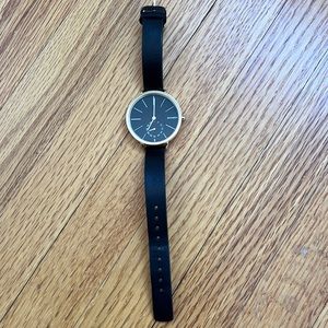 Black and gold Skagen watch